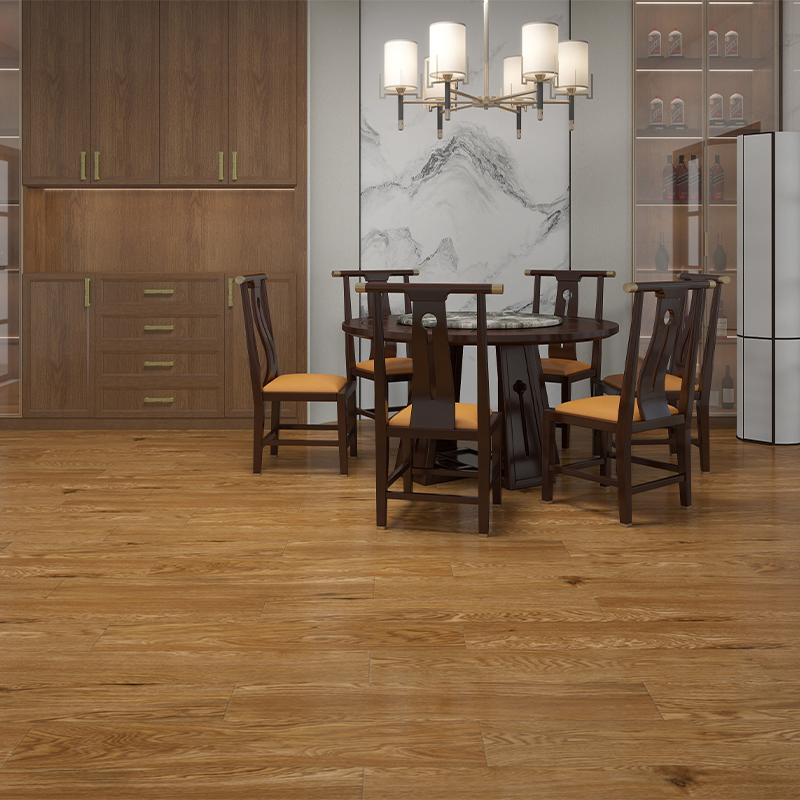 Uiscedhíonach Greamaitheacha-Seasta ar ais Dry Dry Flooring PVC Adhmad plank