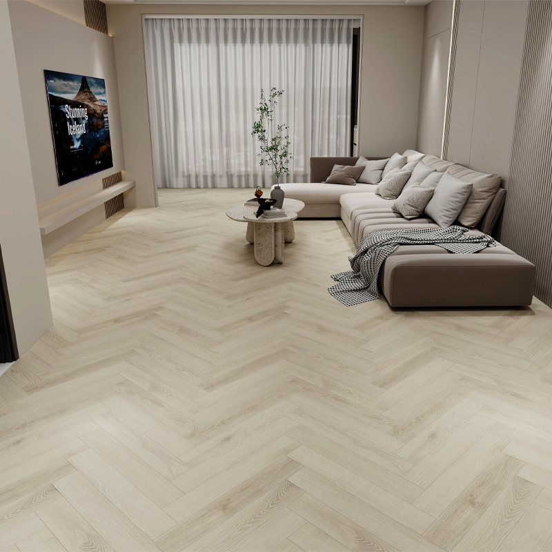 Flooring Laminate Stíl Herringbone le haghaidh Seomra Maireachtála